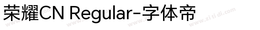 荣耀CN Regular字体转换 荣耀CN Regular字体转换